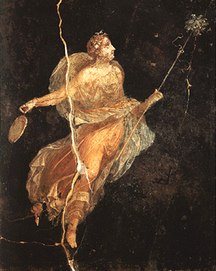 Pompeian Mænad fresco