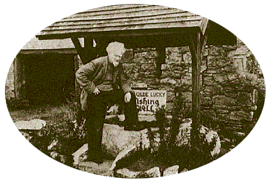 G.B. Gardner at the Wishing Well